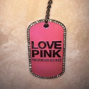 PINK Dog Tag Necklace